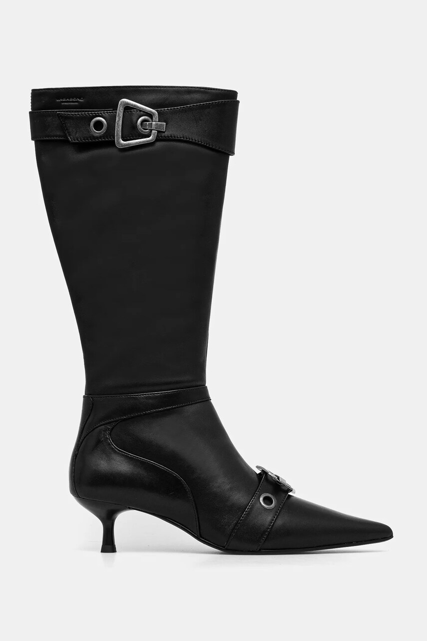 Шкіряні чоботи Vagabond Shoemakers LYKKE жіночі колір чорний маленький підбор 5814-101-20