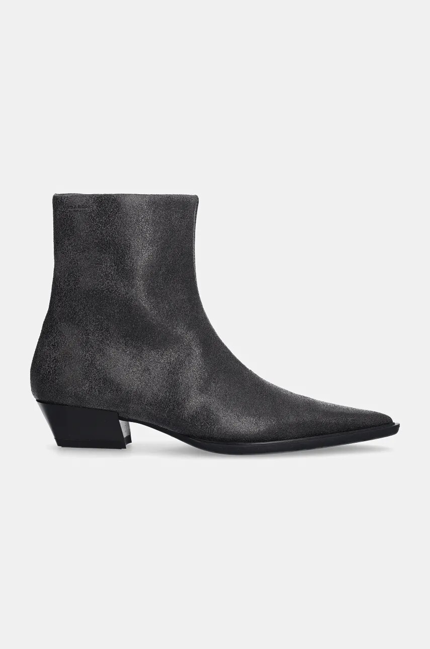 Шкіряні черевики Vagabond Shoemakers CASSIE жіночі колір чорний каблук блок 5850-207-21