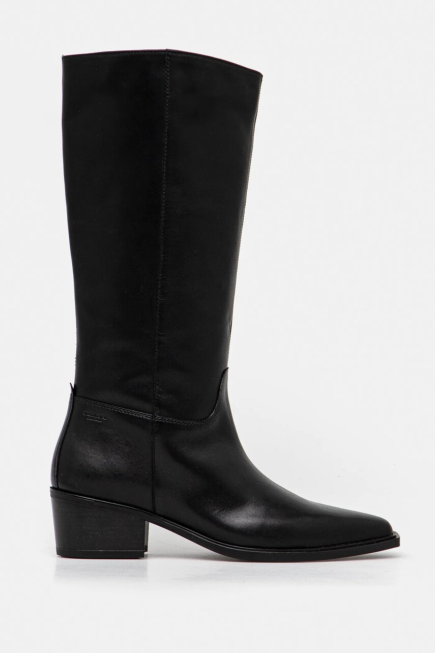 Шкіряні чоботи Vagabond Shoemakers KELSEY жіночі колір чорний на плоскому ходу 5810-001-20