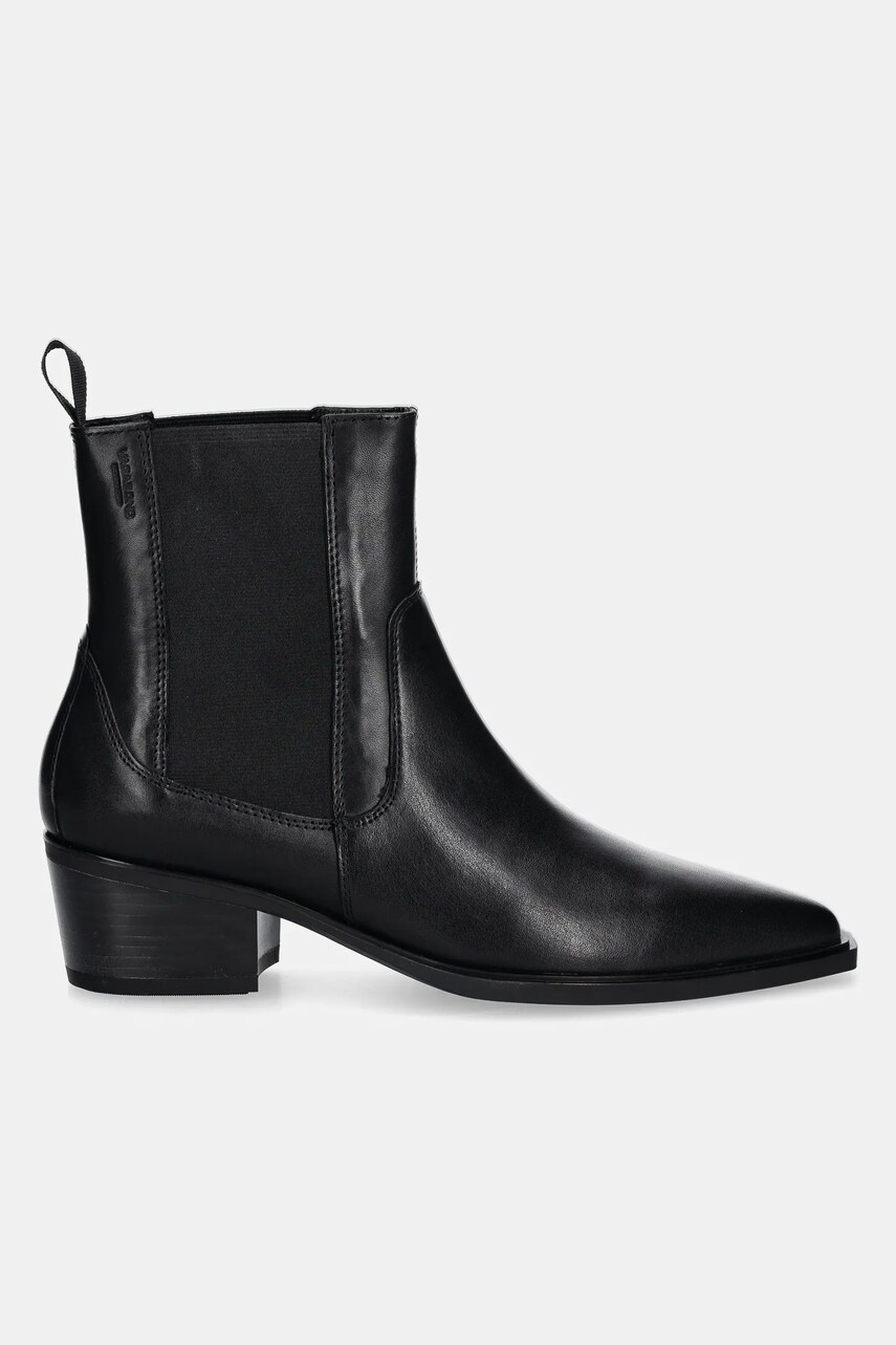 Шкіряні черевики Vagabond Shoemakers KELSEY жіночі колір чорний каблук блок 5810-201-20