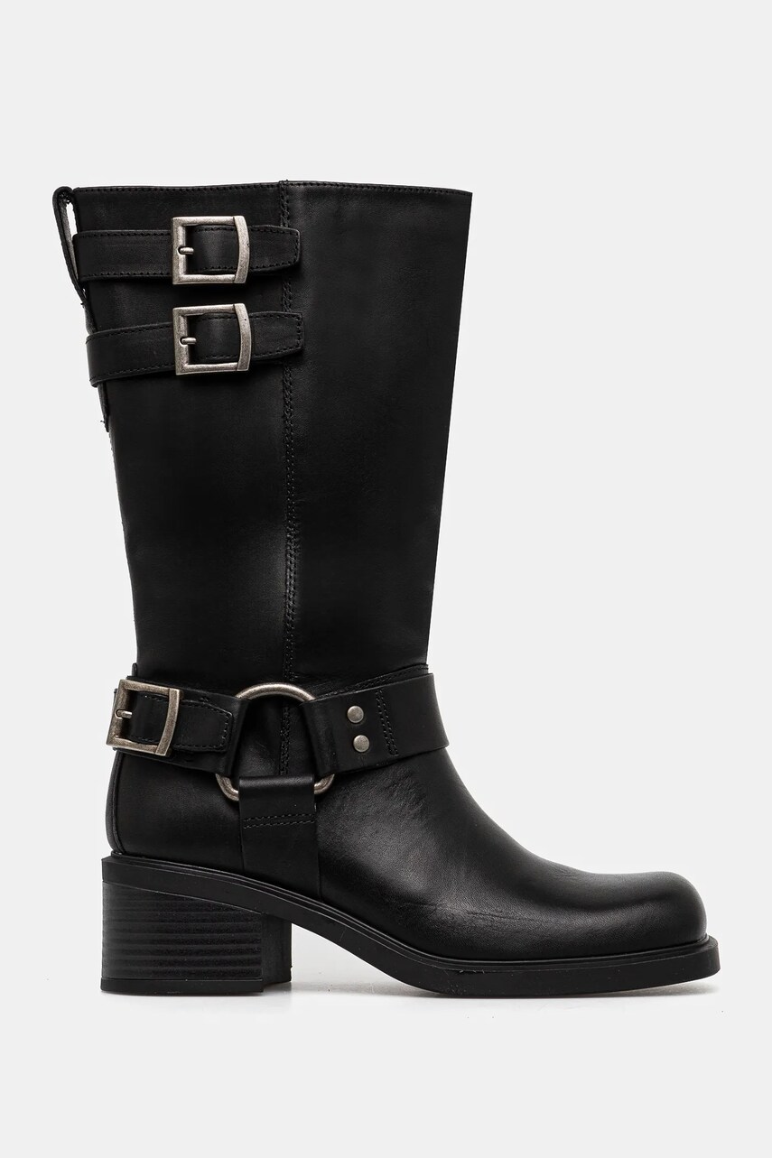 Шкіряні чоботи Vagabond Shoemakers DANIELLA жіночі колір чорний на плоскому ходу 5820-101-20