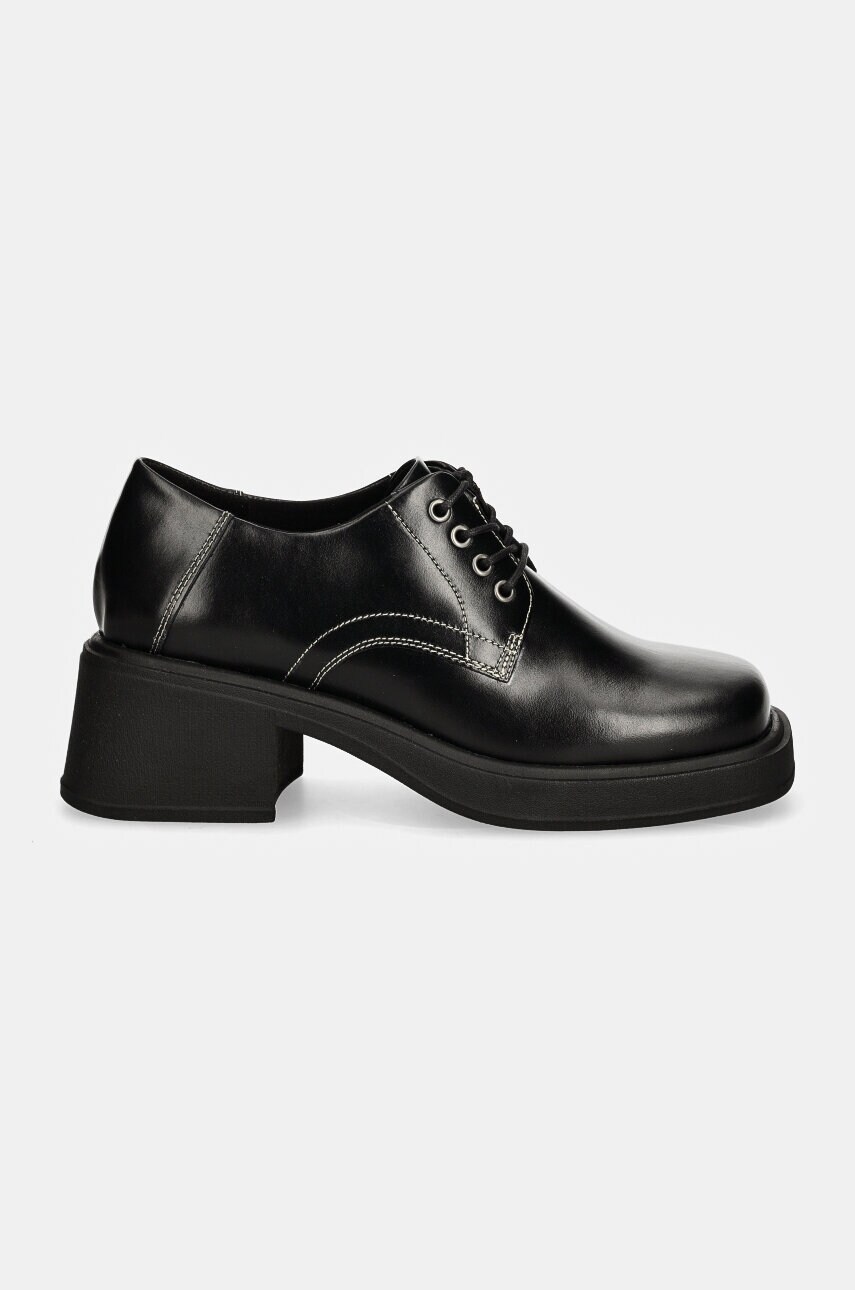 Шкіряні туфлі Vagabond Shoemakers DORAH колір чорний каблук блок 5842-101-87