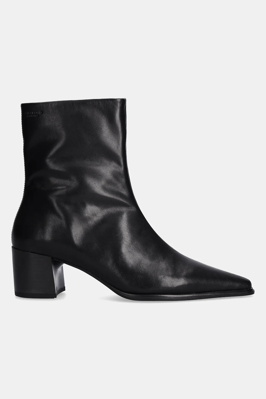 Шкіряні черевики Vagabond Shoemakers GISELLE жіночі колір чорний каблук блок 5854-001-20