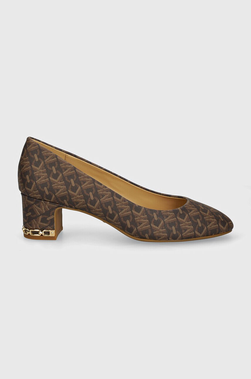 Туфлі MICHAEL Michael Kors June колір коричневий каблук блок 40T4JUMP1B 212