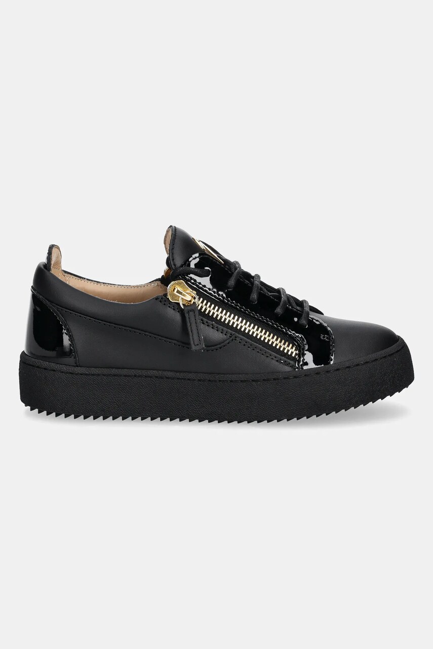 Шкіряні кросівки Giuseppe Zanotti May London колір чорний RW00017.008