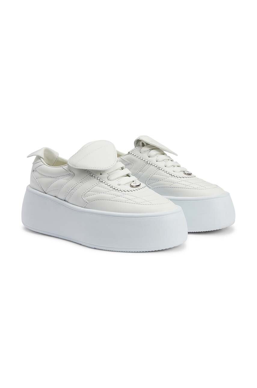 Шкіряні кросівки Giuseppe Zanotti Alma колір білий RW40021.002