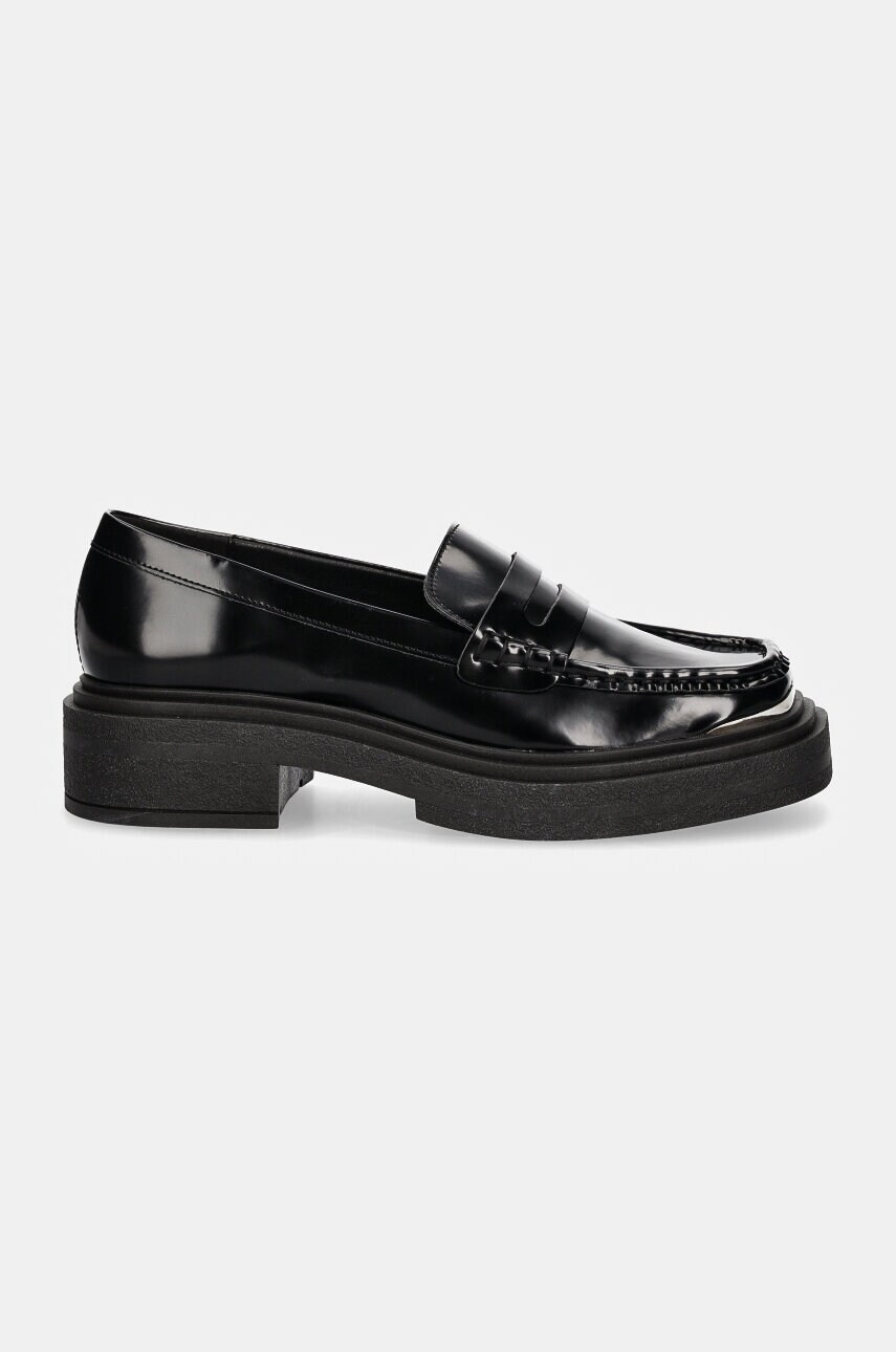Мокасини Steve Madden Charming жіночі колір чорний на платформі SM11003223