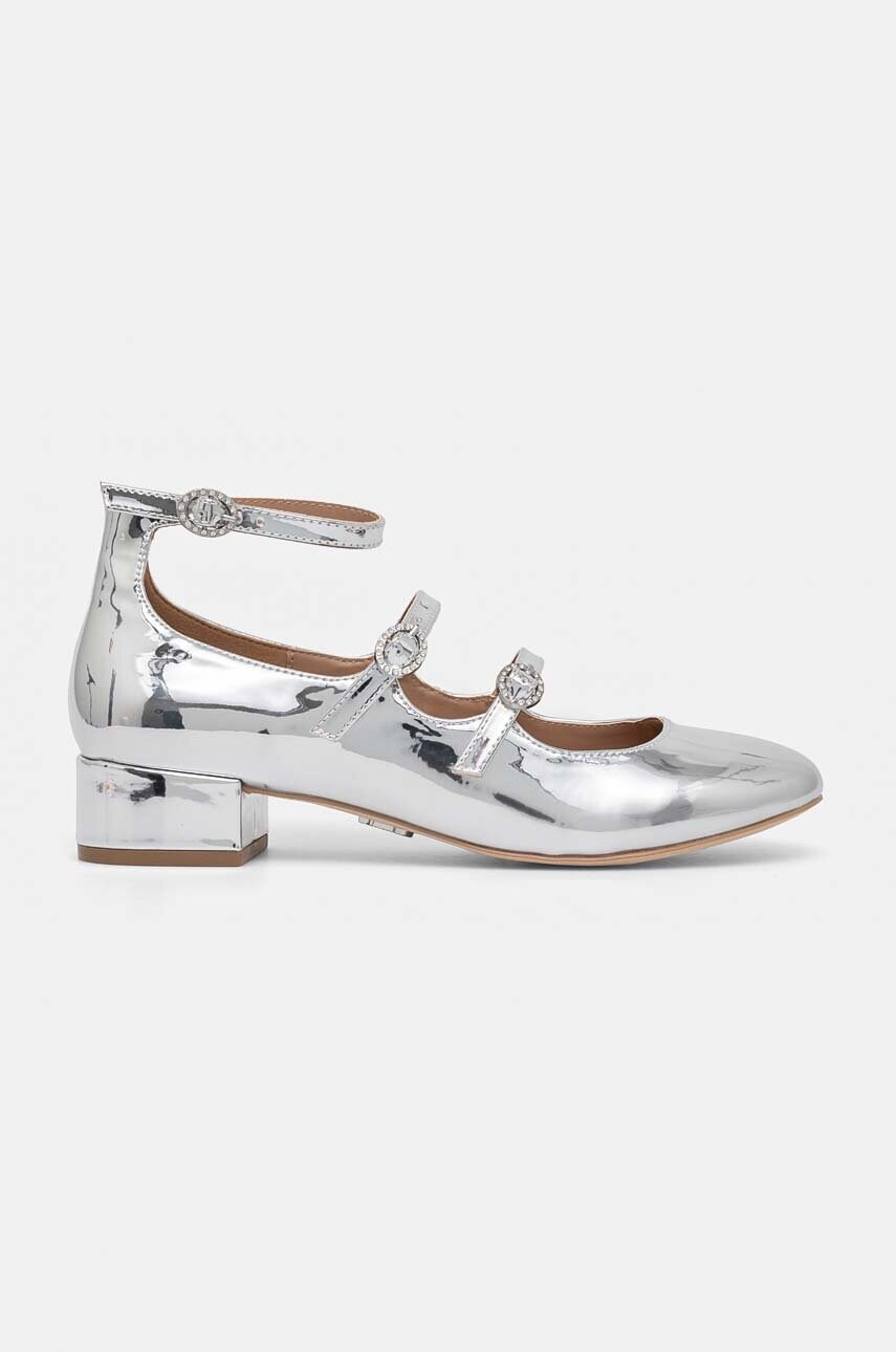 Туфлі Steve Madden Colleague колір срібний каблук блок SM11003252