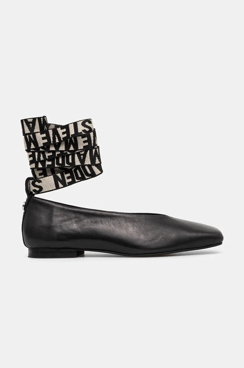 Шкіряні балетки Steve Madden Fosse колір чорний  SM11003263