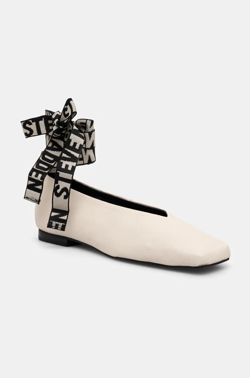 Шкіряні балетки Steve Madden Fosse колір бежевий  SM11003263