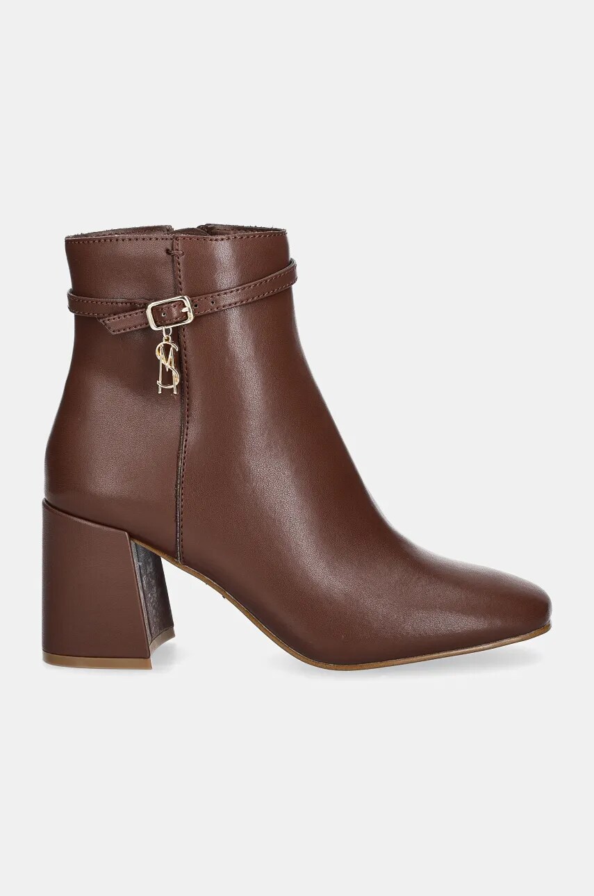 Черевики Steve Madden Risa-E жіночі колір коричневий каблук блок SM19000116