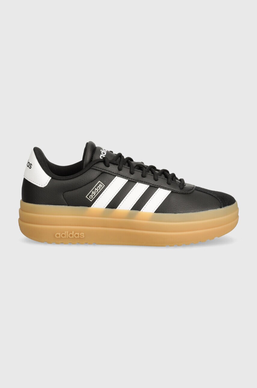 Шкіряні кросівки adidas Vl Court Bold колір чорний IH3081
