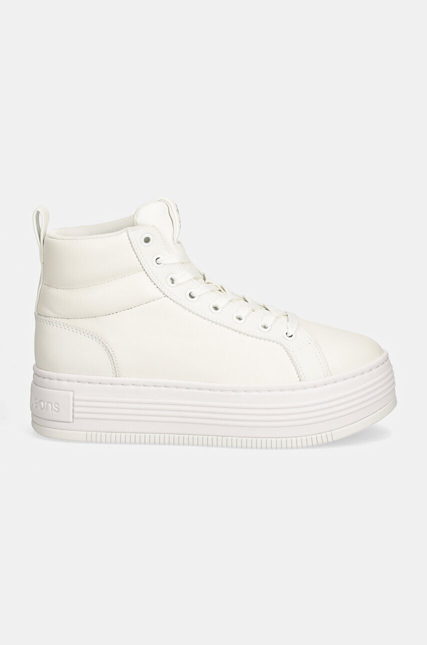 Кросівки Calvin Klein Jeans BOLD PLATF MID OH MG LTH колір білий YW0YW01583