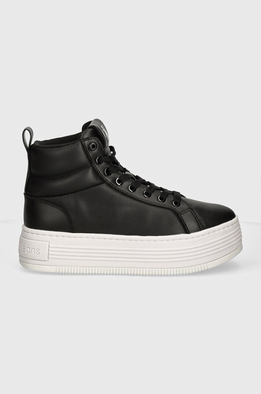 Кросівки Calvin Klein Jeans BOLD PLATF MID OH MG LTH колір чорний YW0YW01583