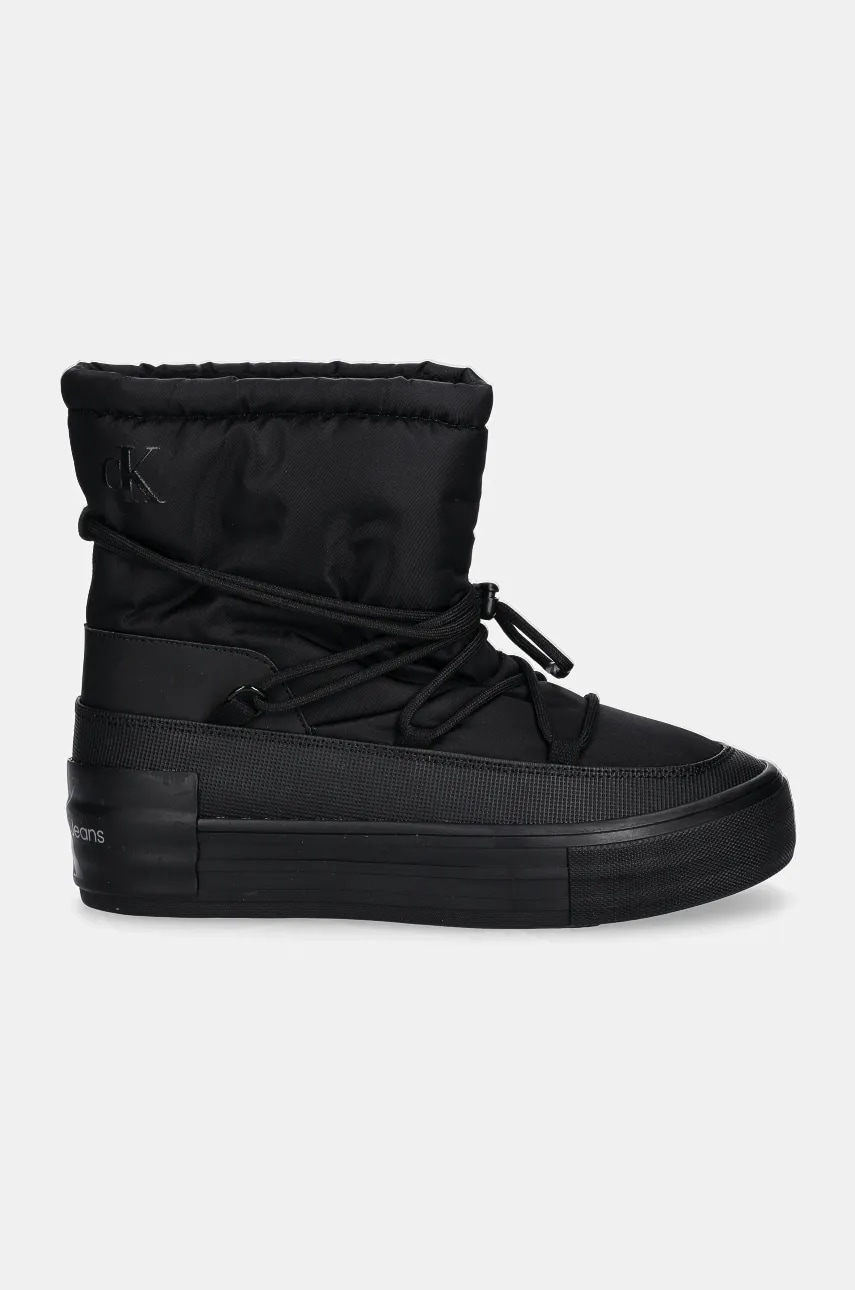 Зимові чоботи Calvin Klein Jeans VULC FLATFORM SNOW BOOT WN колір чорний YW0YW01591