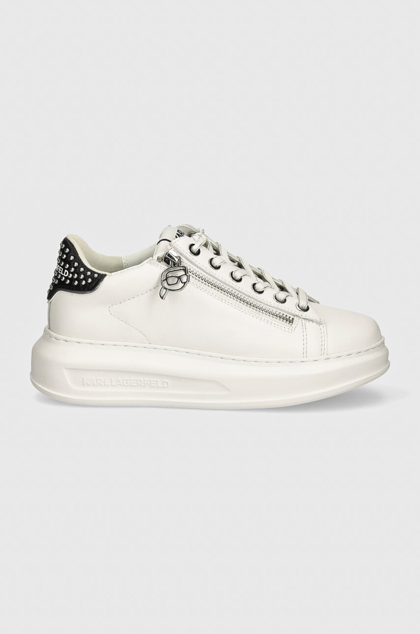 Шкіряні кросівки Karl Lagerfeld KAPRI колір білий KL62527