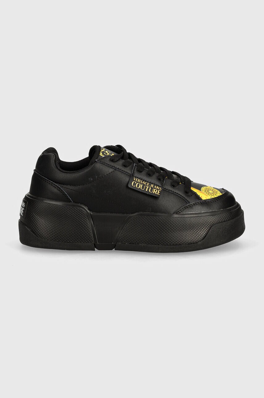 Шкіряні кросівки Versace Jeans Couture Ravewing колір чорний 77VA3ST2 ZP305 G89