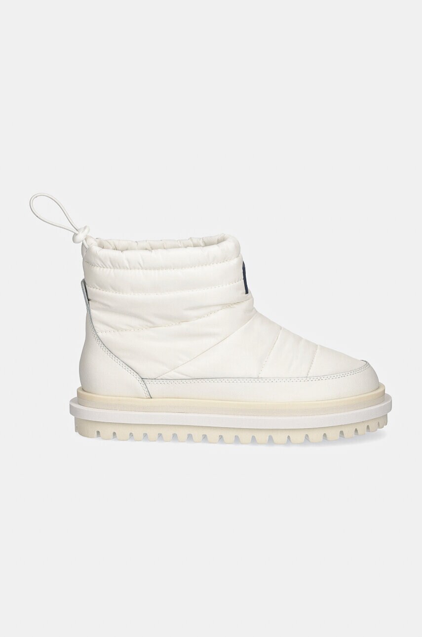 Зимові чоботи Tommy Jeans TJW PADDED FLAT BOOT WL колір білий EN0EN02725