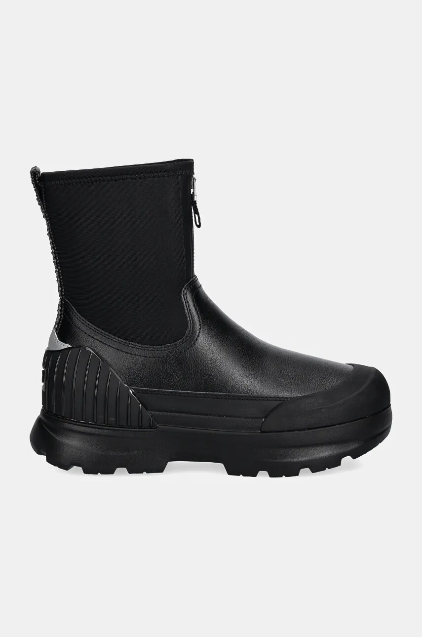Черевики UGG Neumel X Zip жіночі колір чорний на платформі злегка утеплена 1158235-BLK