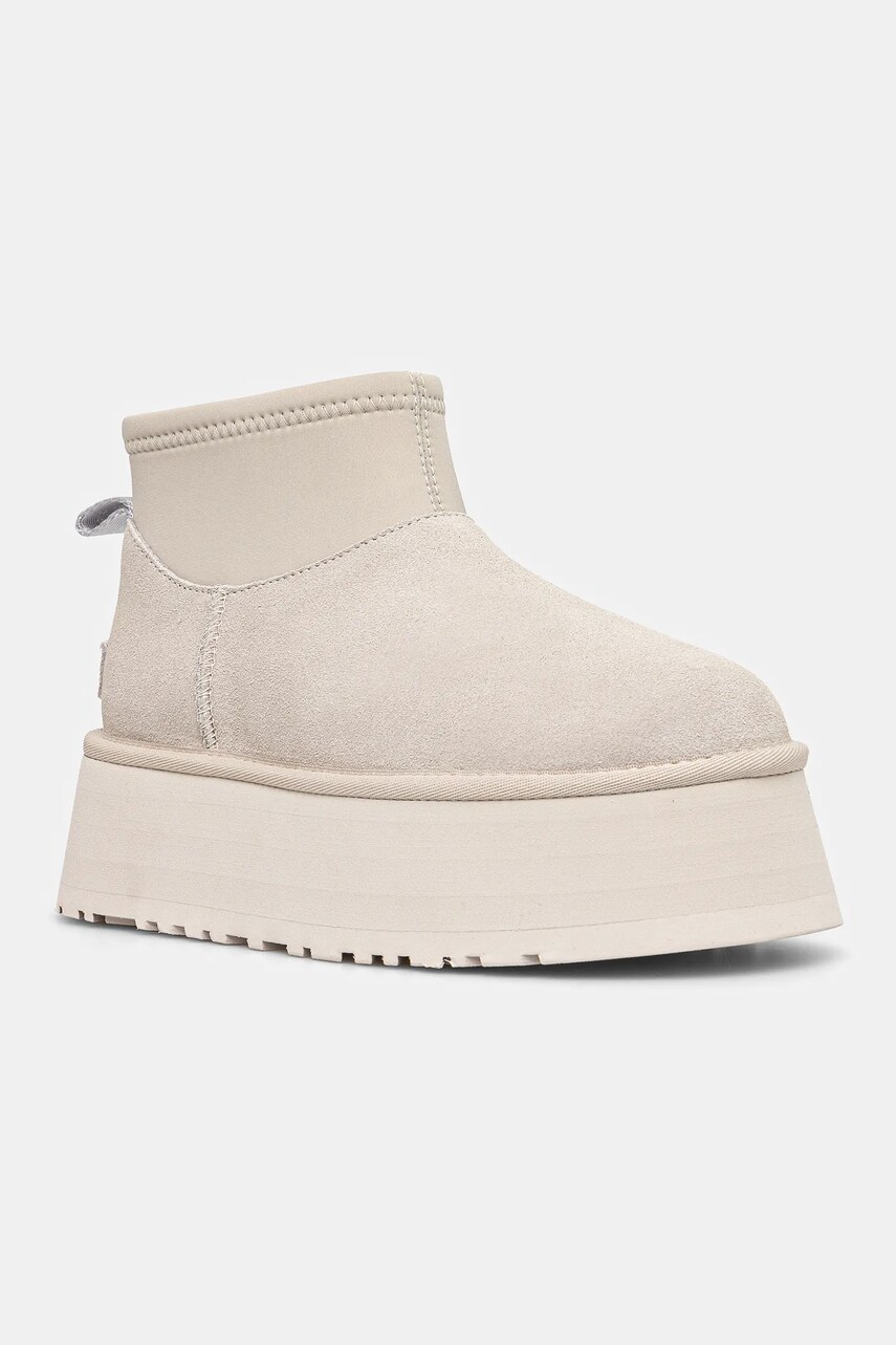 Зимові чоботи UGG Classic Mini Dipper Puffer колір білий 1158275-WCRM