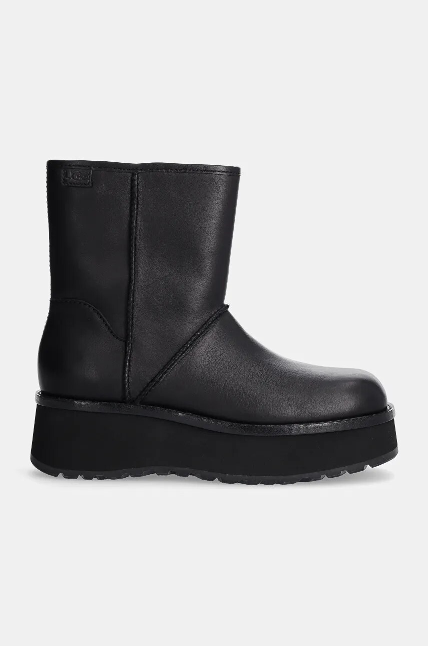 Черевики UGG Cityfunc Mid жіночі колір чорний на платформі 1162990-BLK