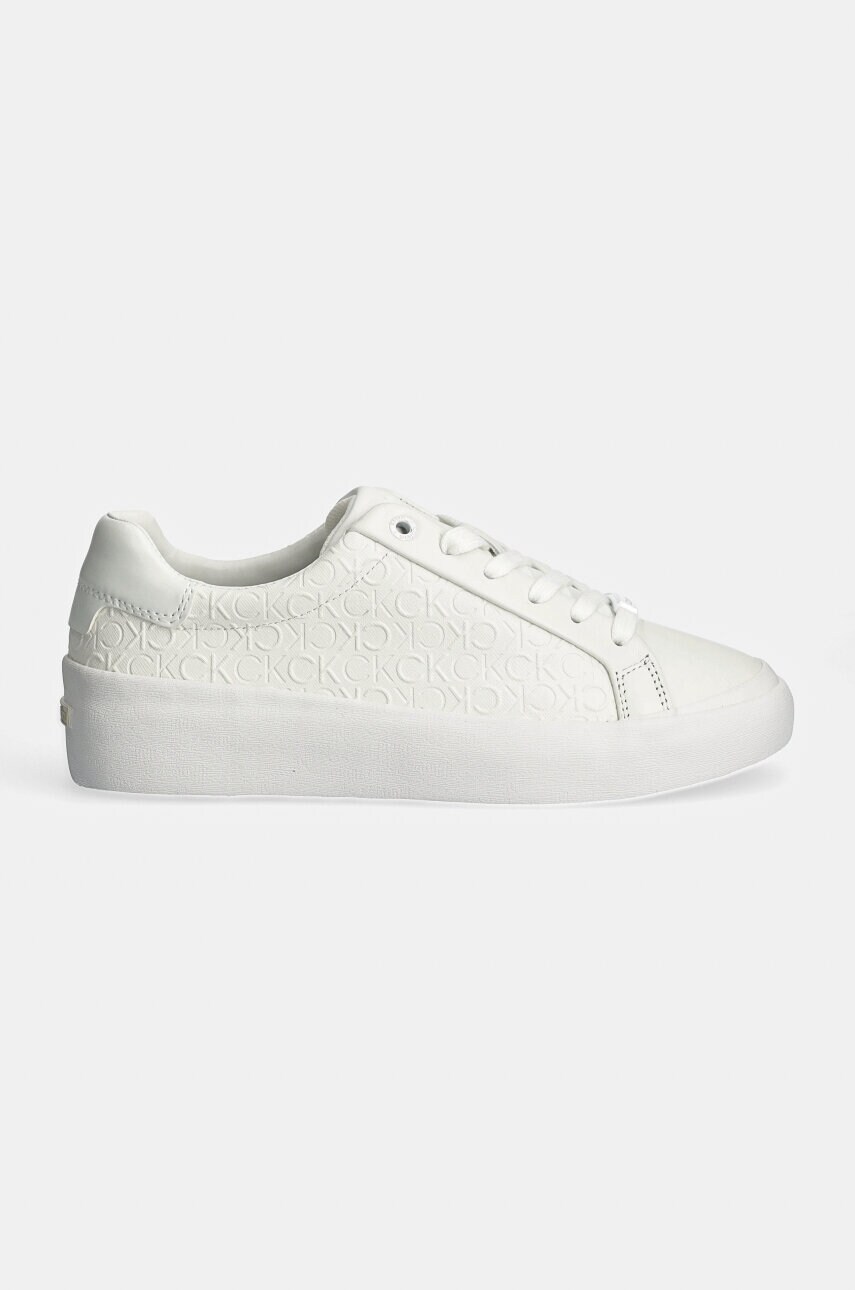 Кросівки Calvin Klein VULC LACE UP MONO MIX колір білий HW0HW02212