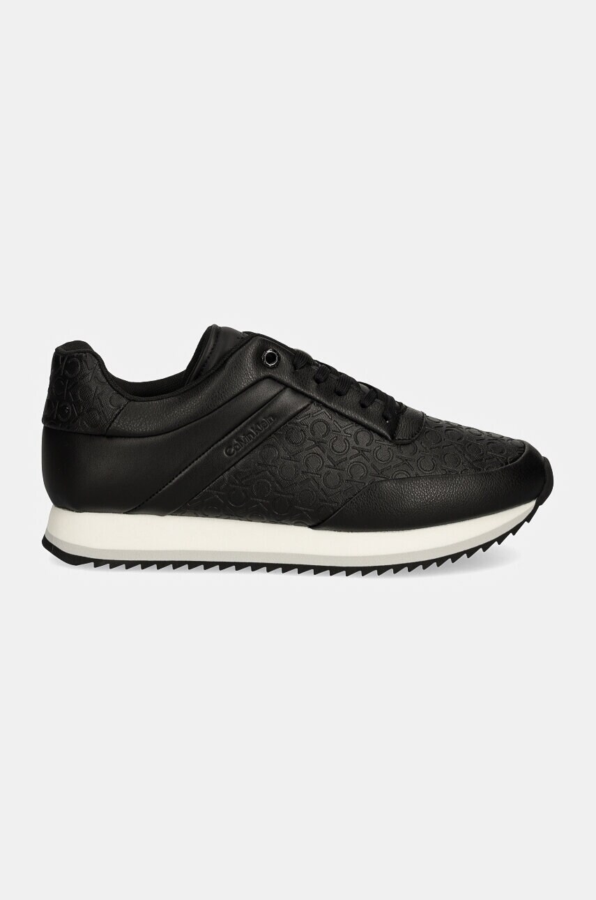 Кросівки Calvin Klein RUNNER LACE UP MONO MIX колір чорний HW0HW02215