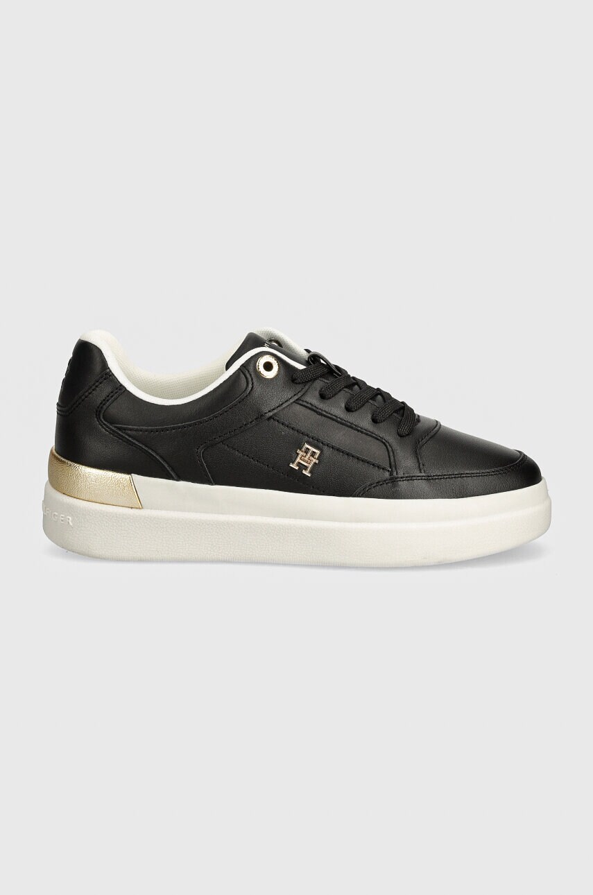 Кросівки Tommy Hilfiger LUX HARDWARE COURT колір чорний FW0FW07997