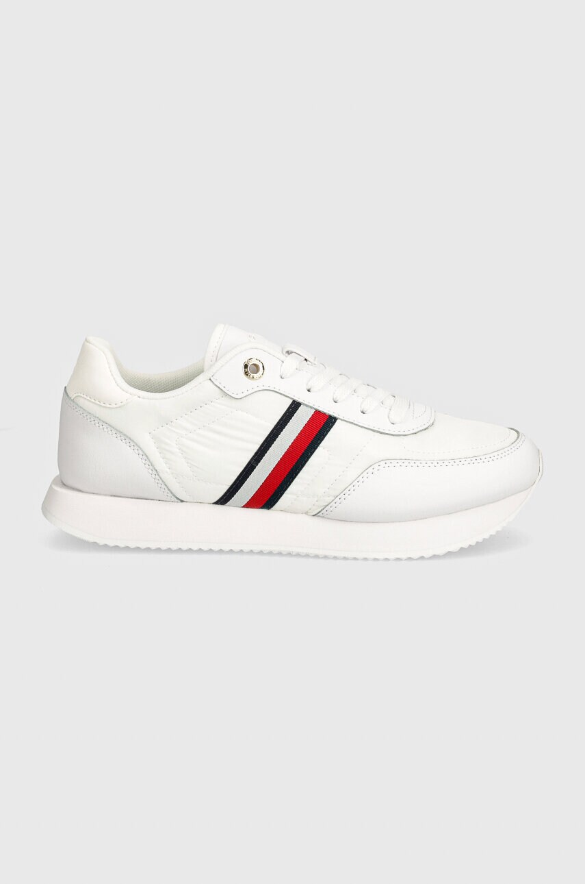 Кросівки Tommy Hilfiger ESSENTIAL RUNNER GLOBAL STRIPES колір білий FW0FW08005