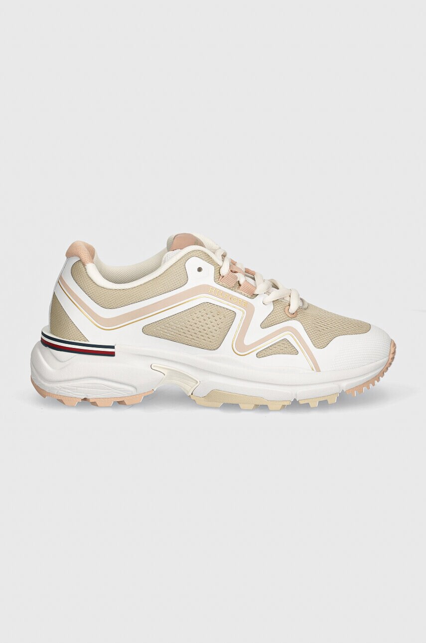 Кросівки Tommy Hilfiger WOMENS TRAIL RUNNER колір бежевий FW0FW08202