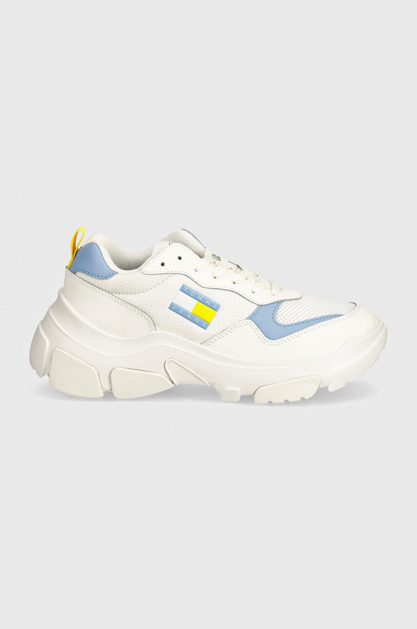 Кросівки Tommy Jeans TJW LIGHTWEIGHT HYBRID RUNNER колір білий EN0EN02580