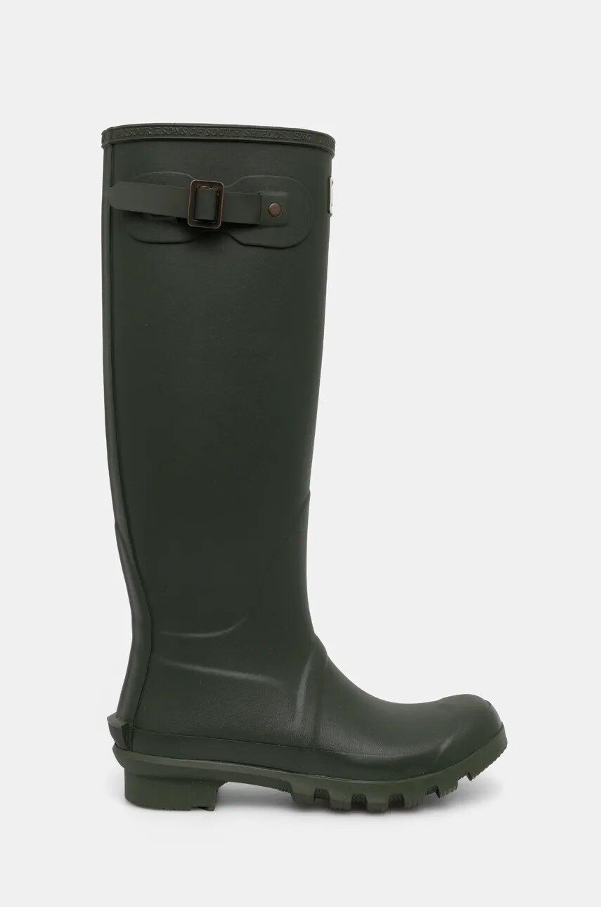 Гумові чоботи Barbour Bede жіночі колір зелений LRF0043OL51