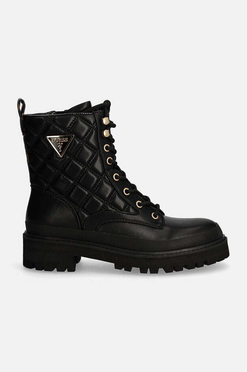 Черевики Guess BADAE2 жіночі колір чорний на платформі FLFBD2 FAL10