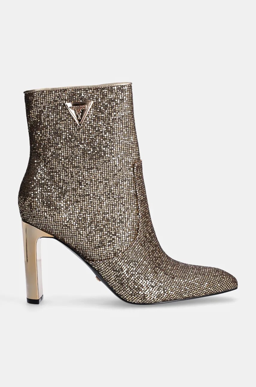 Черевики Guess CAITTE2 жіночі колір золотий каблук блок FLFCAI LEL10