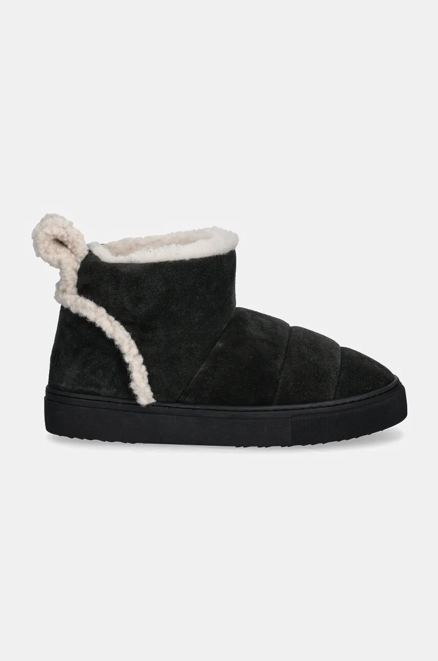 Замшеві чоботи Inuikii Shearling Slipin колір чорний 75202-010