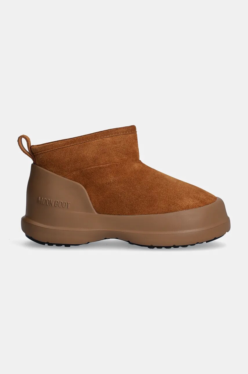 Замшеві чоботи Moon Boot MB LUNA LOW BOOT SUEDE колір коричневий 80D2480040 M008