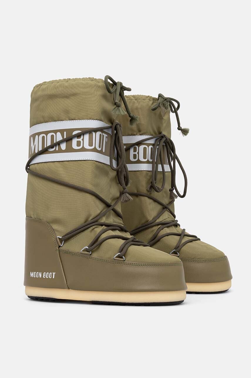 Зимові чоботи Moon Boot MB ICON NYLON колір зелений 80D1400440 M006