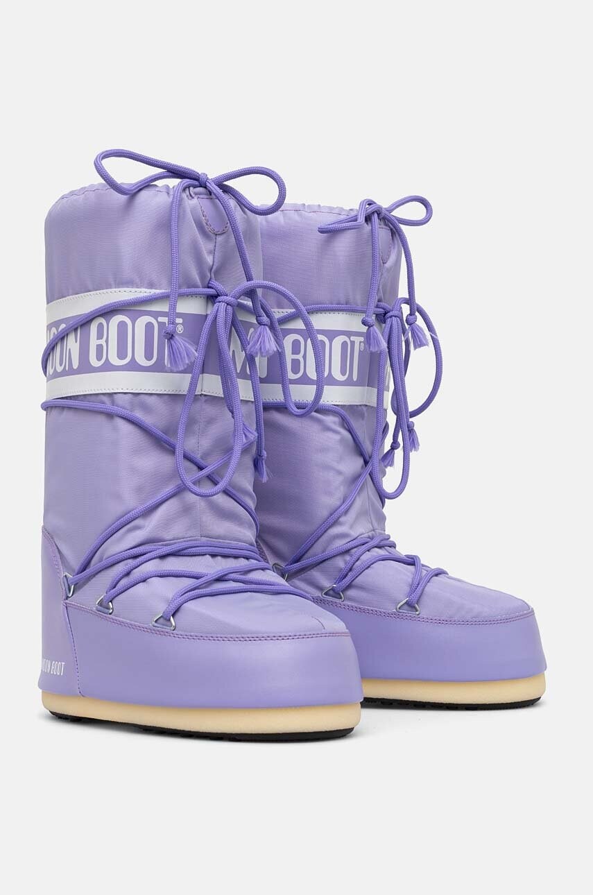 Зимові чоботи Moon Boot MB ICON NYLON колір фіолетовий 80D1400440 E001