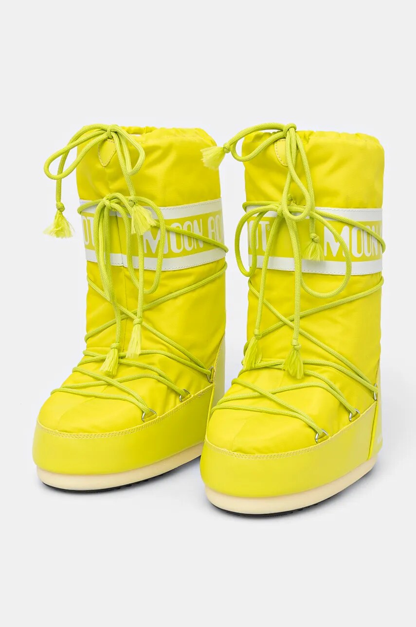 Зимові чоботи Moon Boot MB ICON NYLON колір зелений 80D1400440 B001