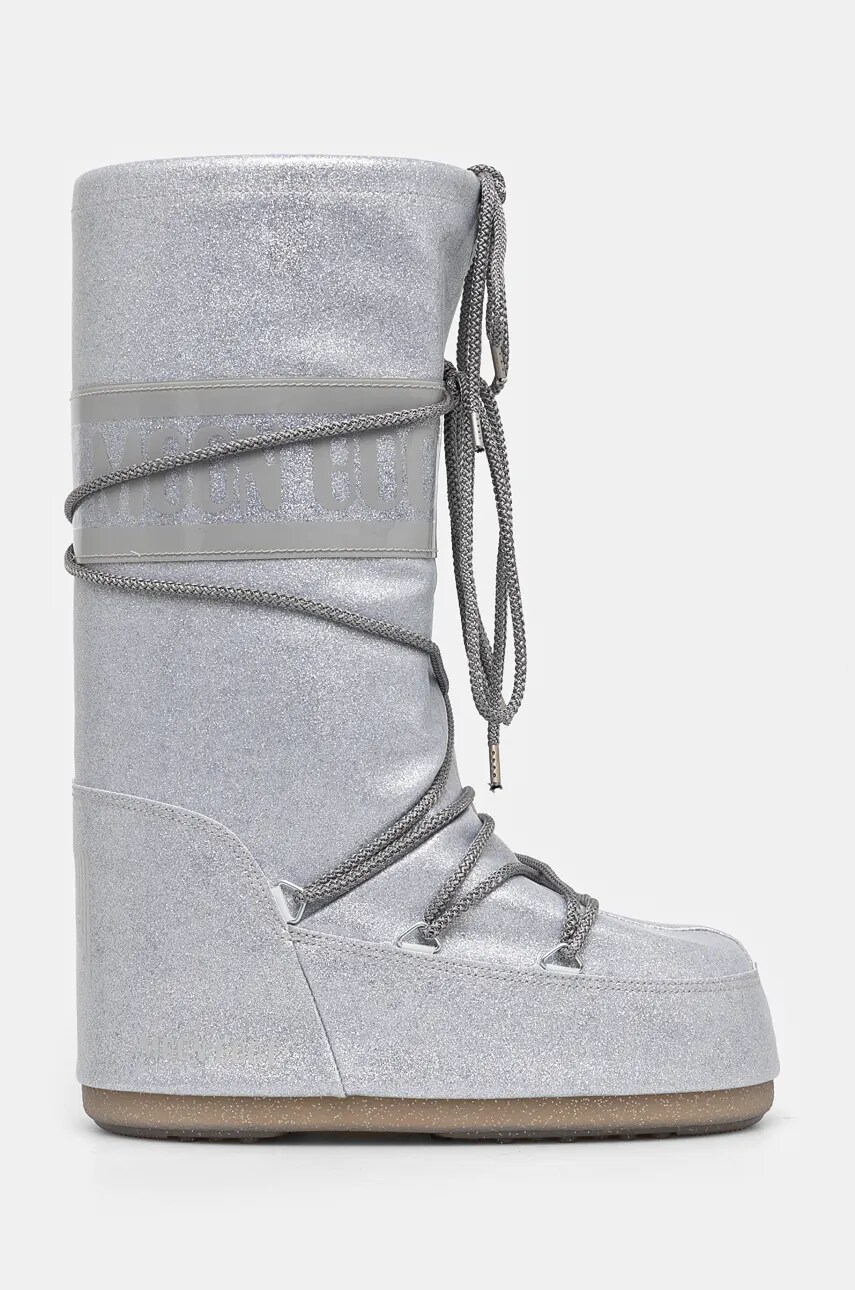Зимові чоботи Moon Boot MB ICON GLITTER колір срібний 80D1402850 H001