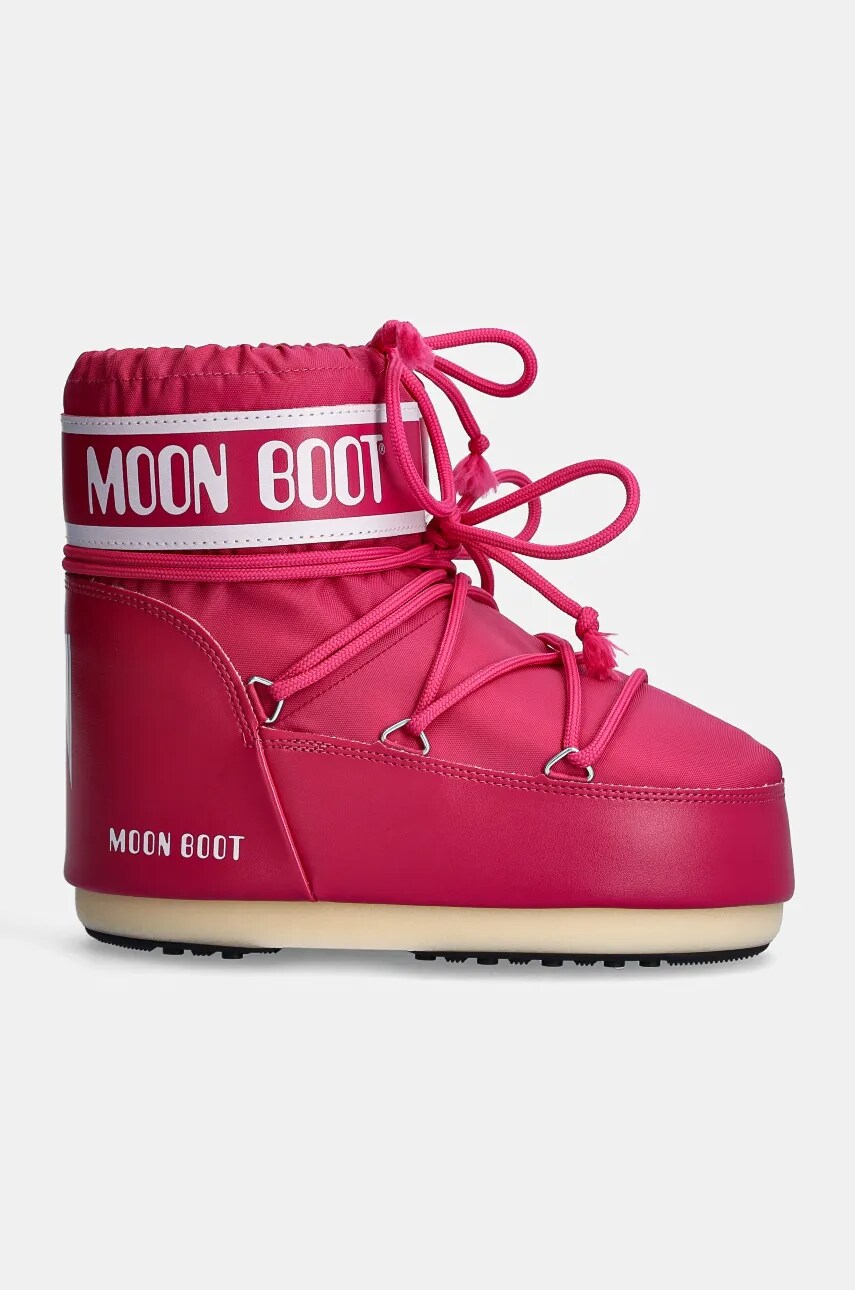 Зимові чоботи Moon Boot MB ICON LOW NYLON колір рожевий 80D1409340 J003