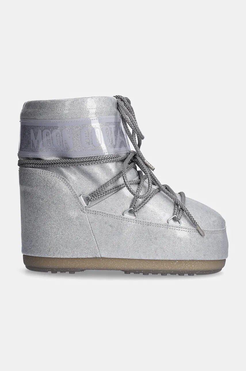Зимові чоботи Moon Boot MB ICON LOW GLITTER колір срібний 80D1409440 H001
