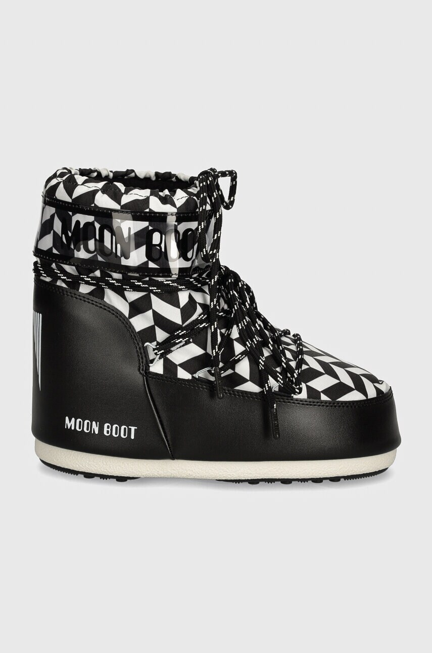 Зимові чоботи Moon Boot MB ICON LOW OPTICAL колір чорний 80D1409550 NA02