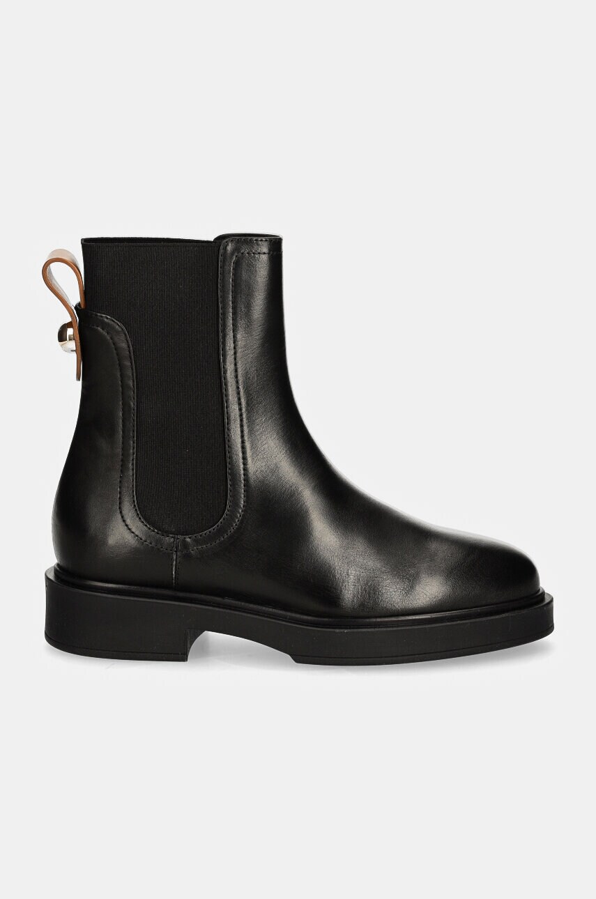 Шкіряні черевики Furla Sfera Chelsea Boot жіночі колір чорний на платформі YI53CIT BX3479 3379S