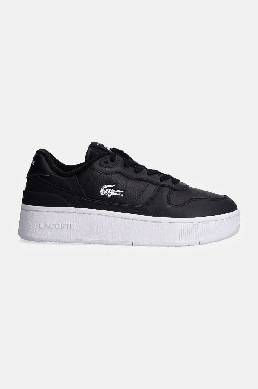 Шкіряні кросівки Lacoste T-Clip Platform колір чорний 48SFA0046