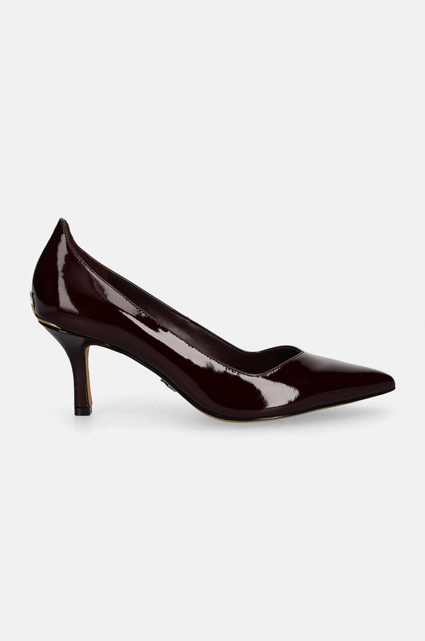 Шкіряні туфлі Dkny Ivanie колір бордовий K3400525