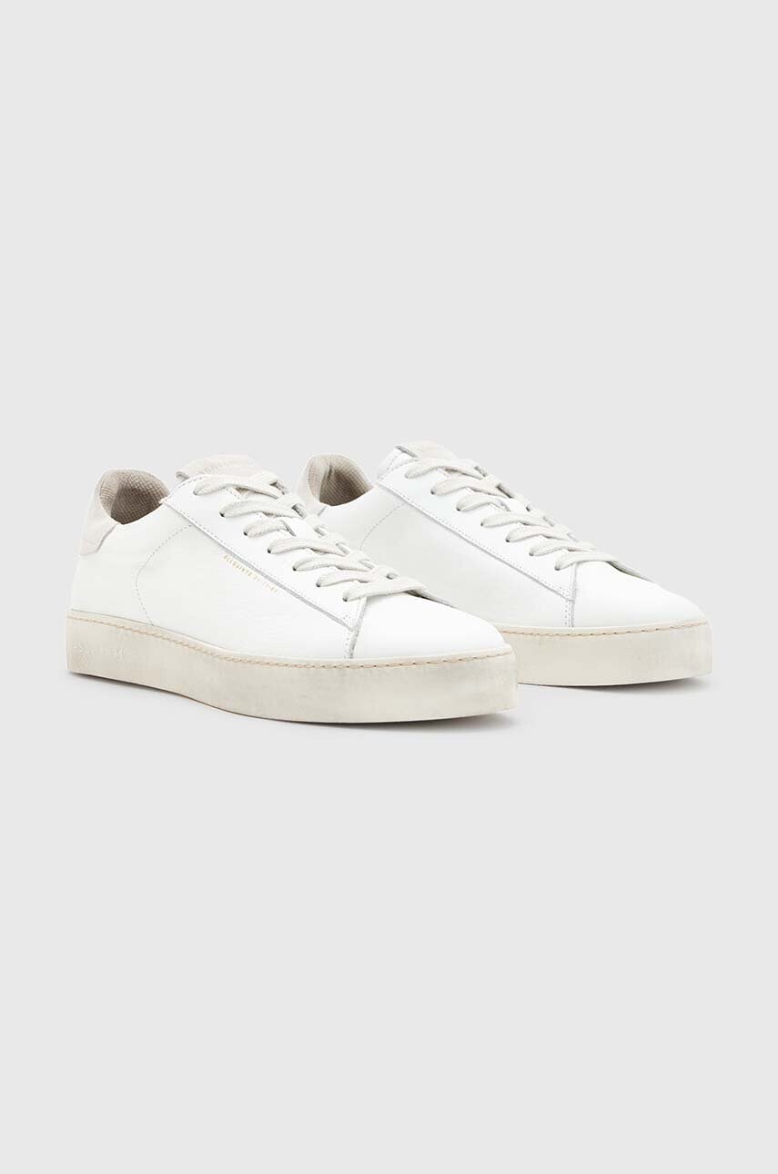 Шкіряні кросівки AllSaints Shana Sneaker колір білий W105FB