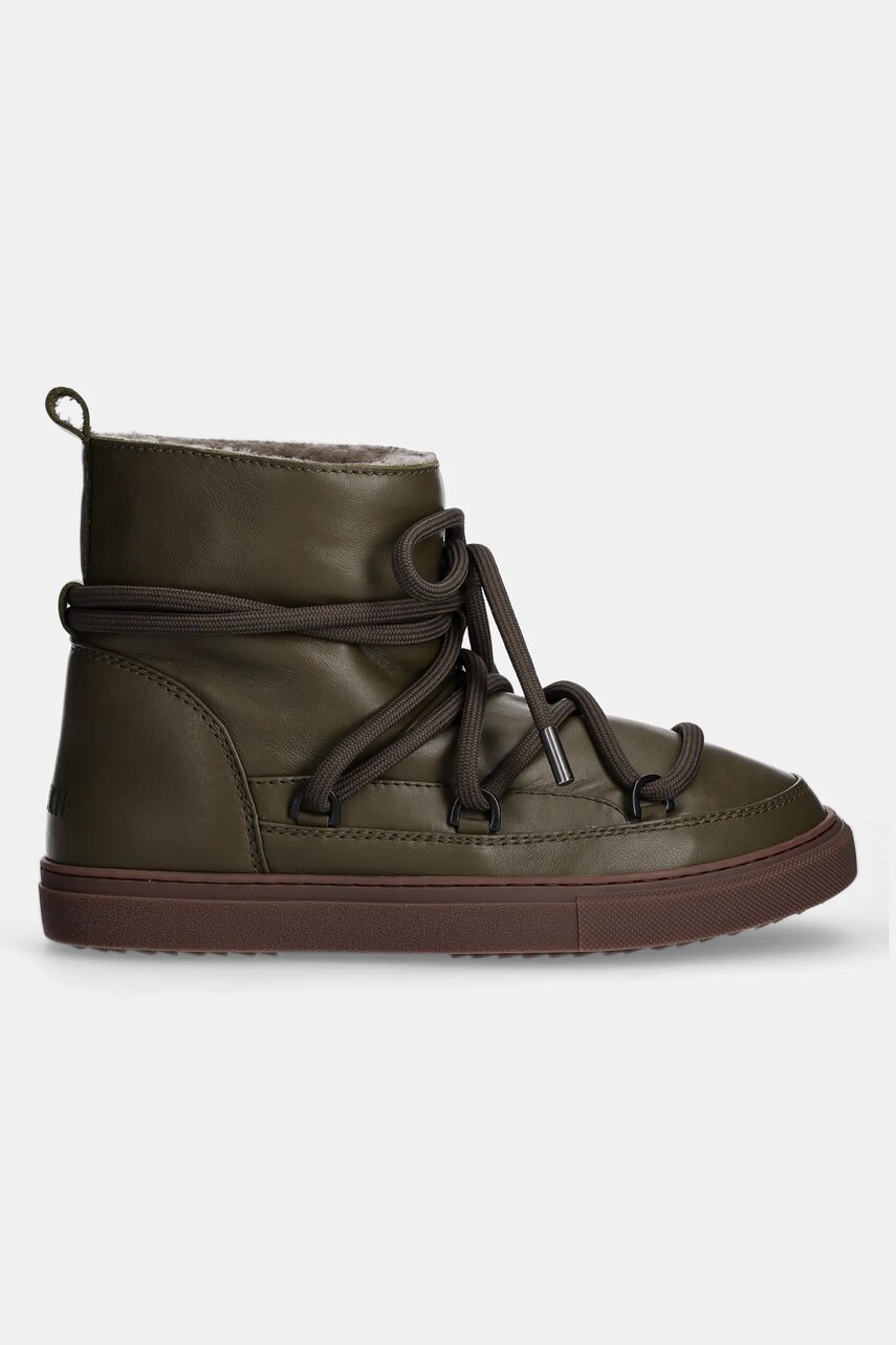Шкіряні чоботи Inuikii Full Leather колір зелений 55102-087