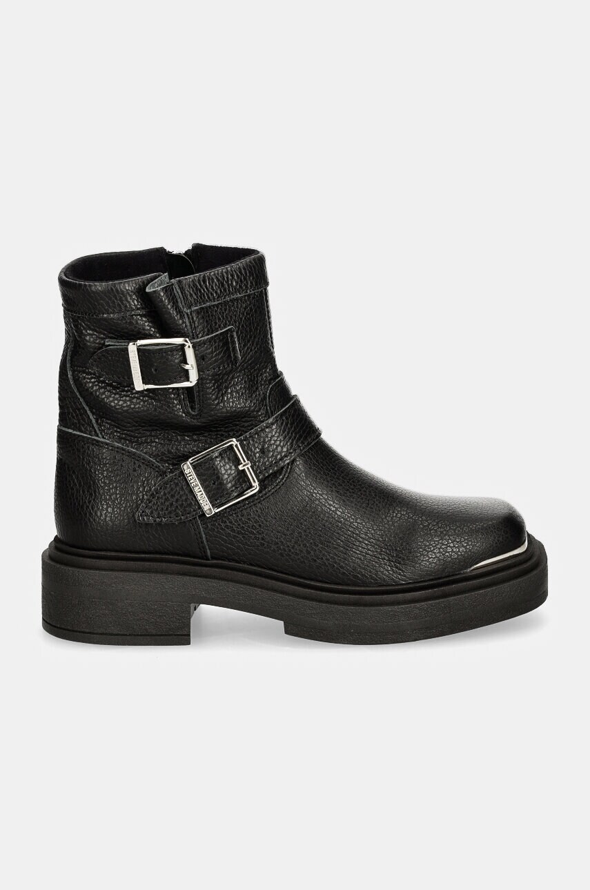 Шкіряні черевики Steve Madden Choice жіночі колір чорний на платформі злегка утеплена SM11003227