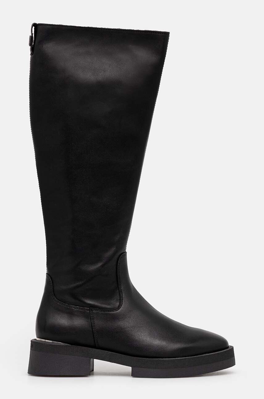 Чоботи Steve Madden Medellyn жіночі колір чорний на плоскому ходу злегка утеплена SM11003320